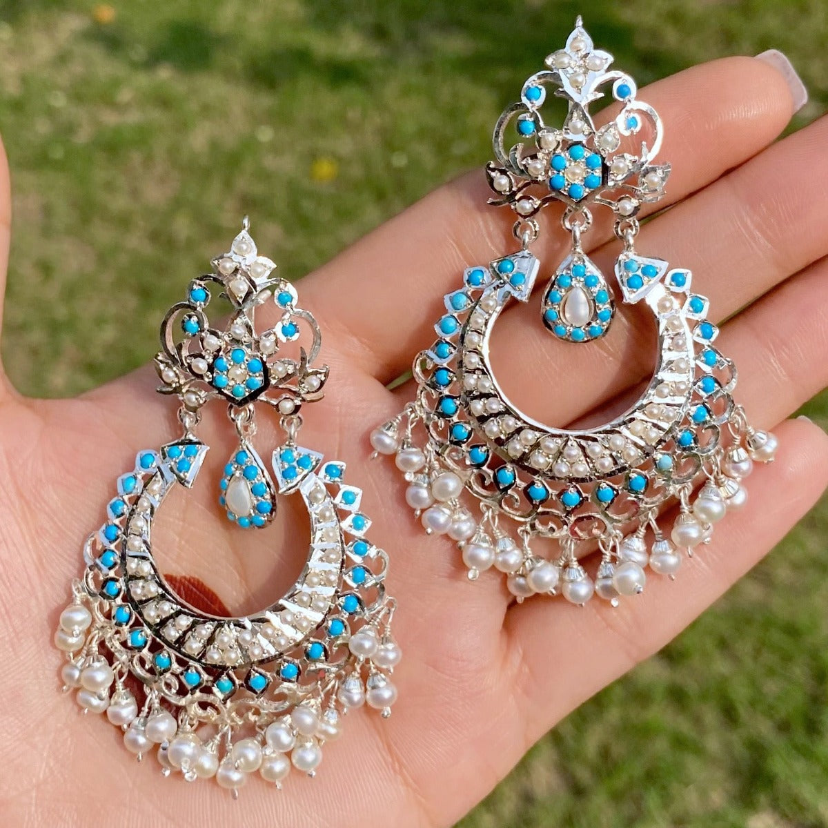 fusion silver earrings