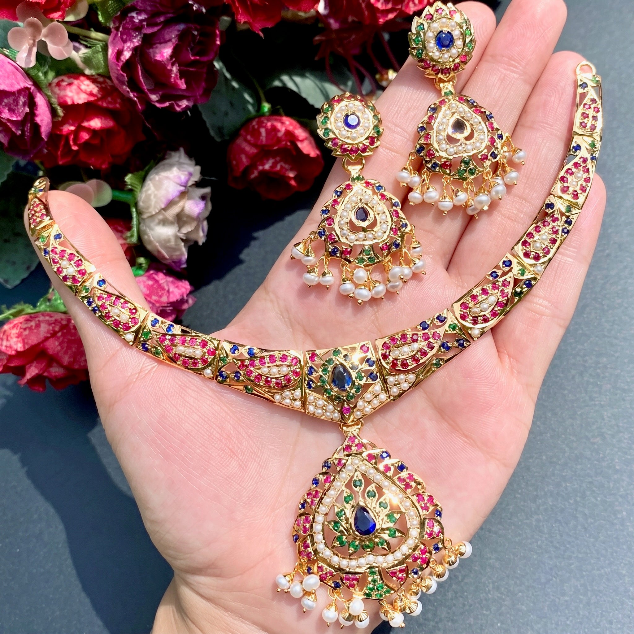 pakistani jadau set