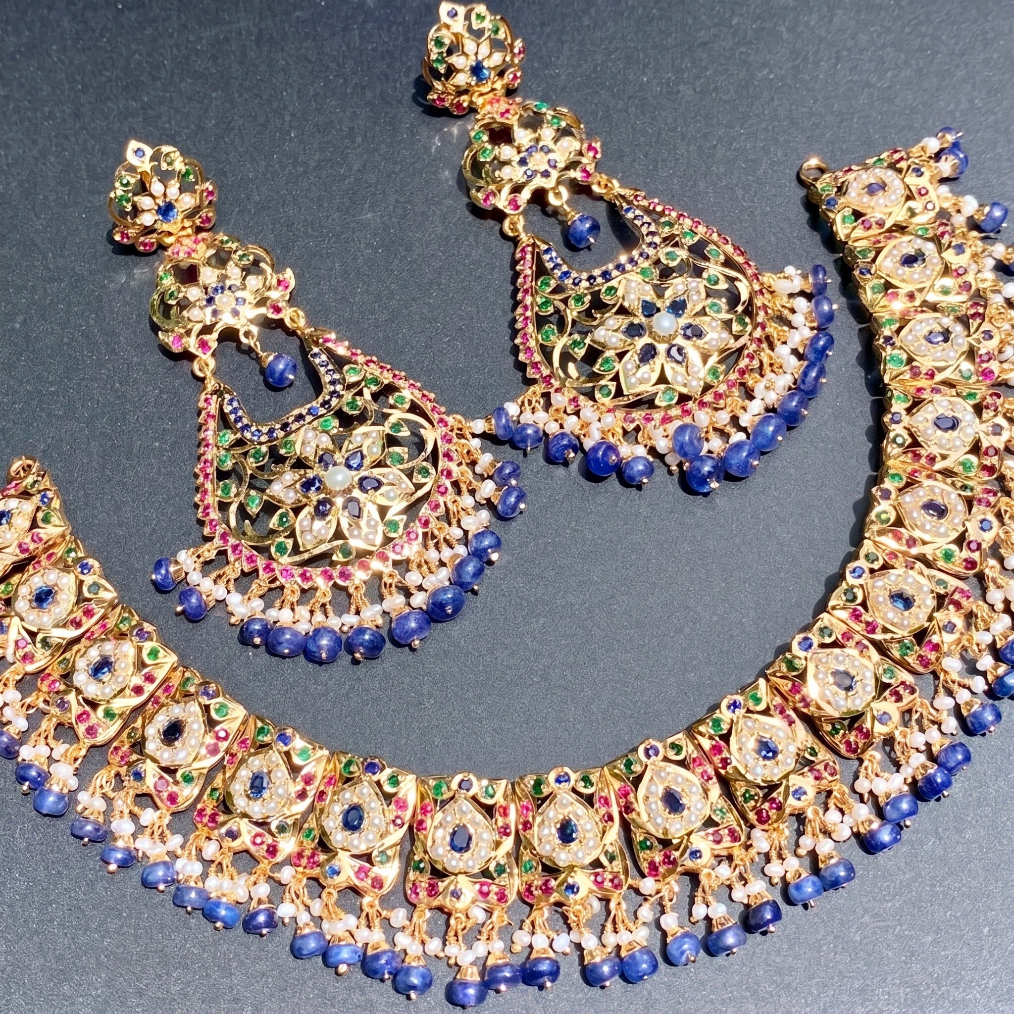 Bridal Wear Jewellery | Traditional Necklace & Statement Earrings NS 305