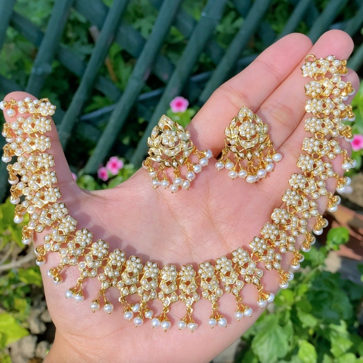 pearl necklace set under 30000