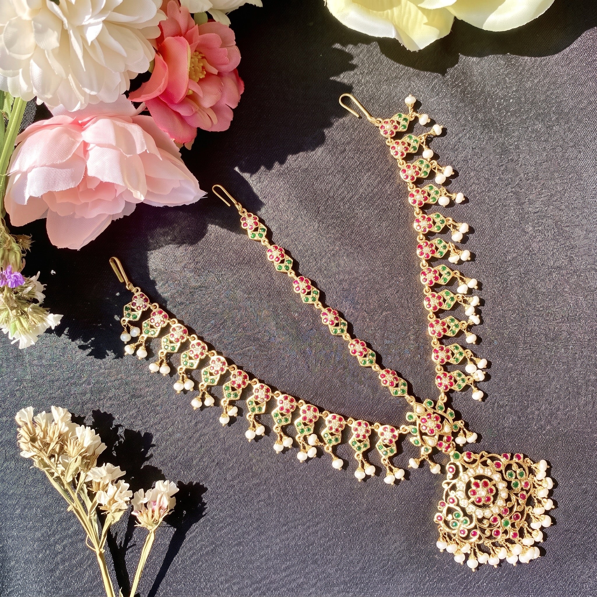gold plated mathapatti