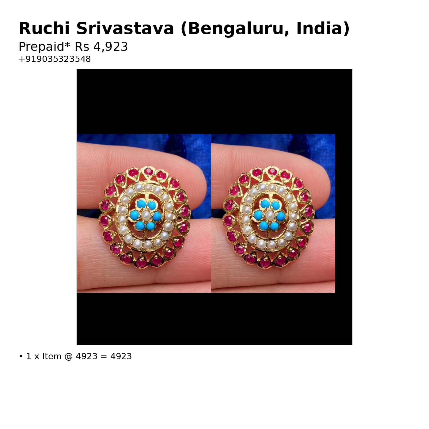 Custom Order – Ruchi Srivastava – 2025-12-05 16:56