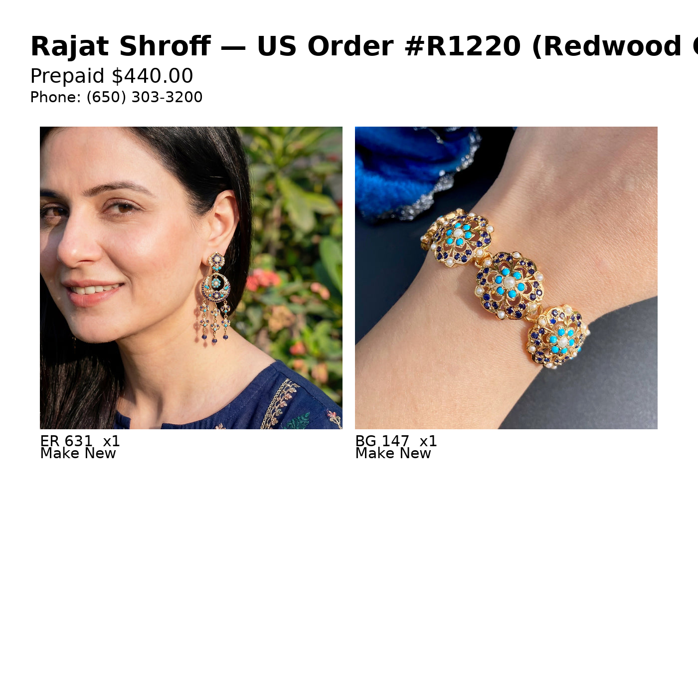 US Order #R1220