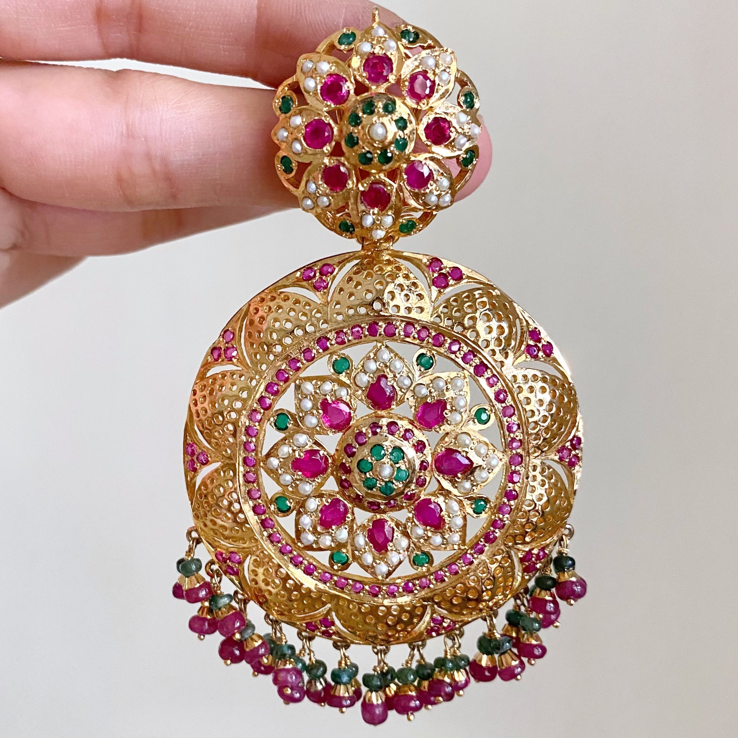 statement jadau earrings online