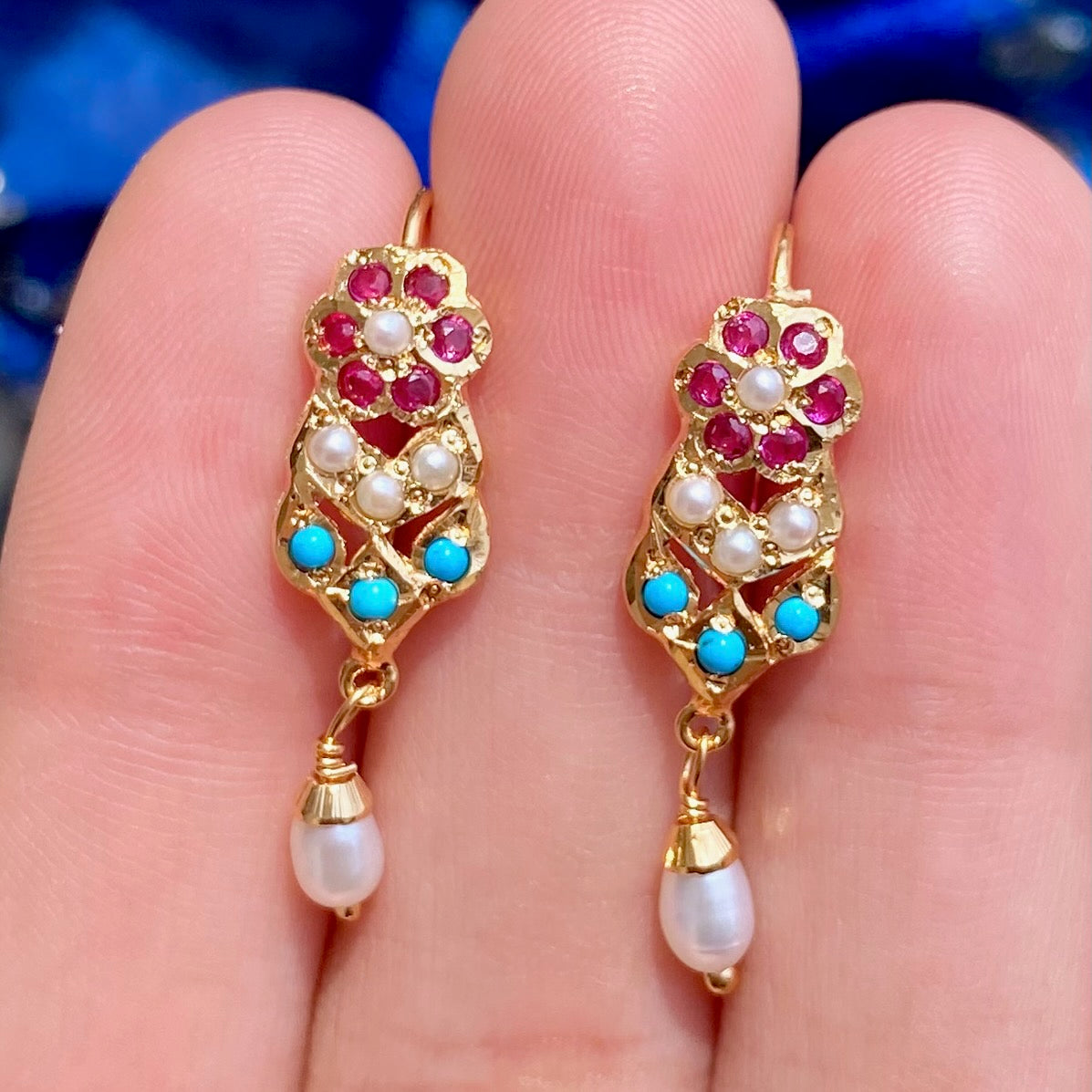 exquisite fish hook earrings