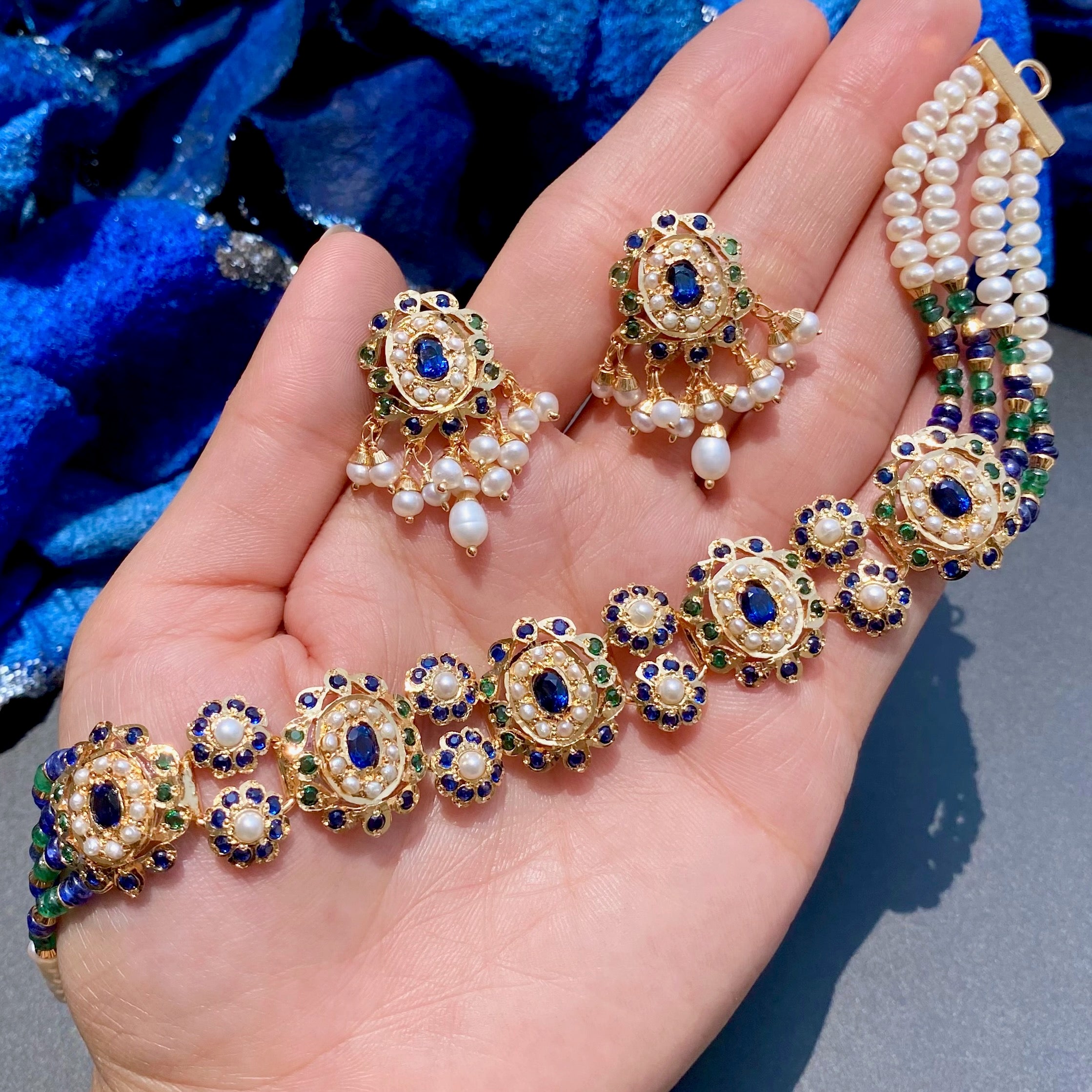 Sleek Gold Plated Choker Set | 925 Silver Gold Plated | Exquisite Design