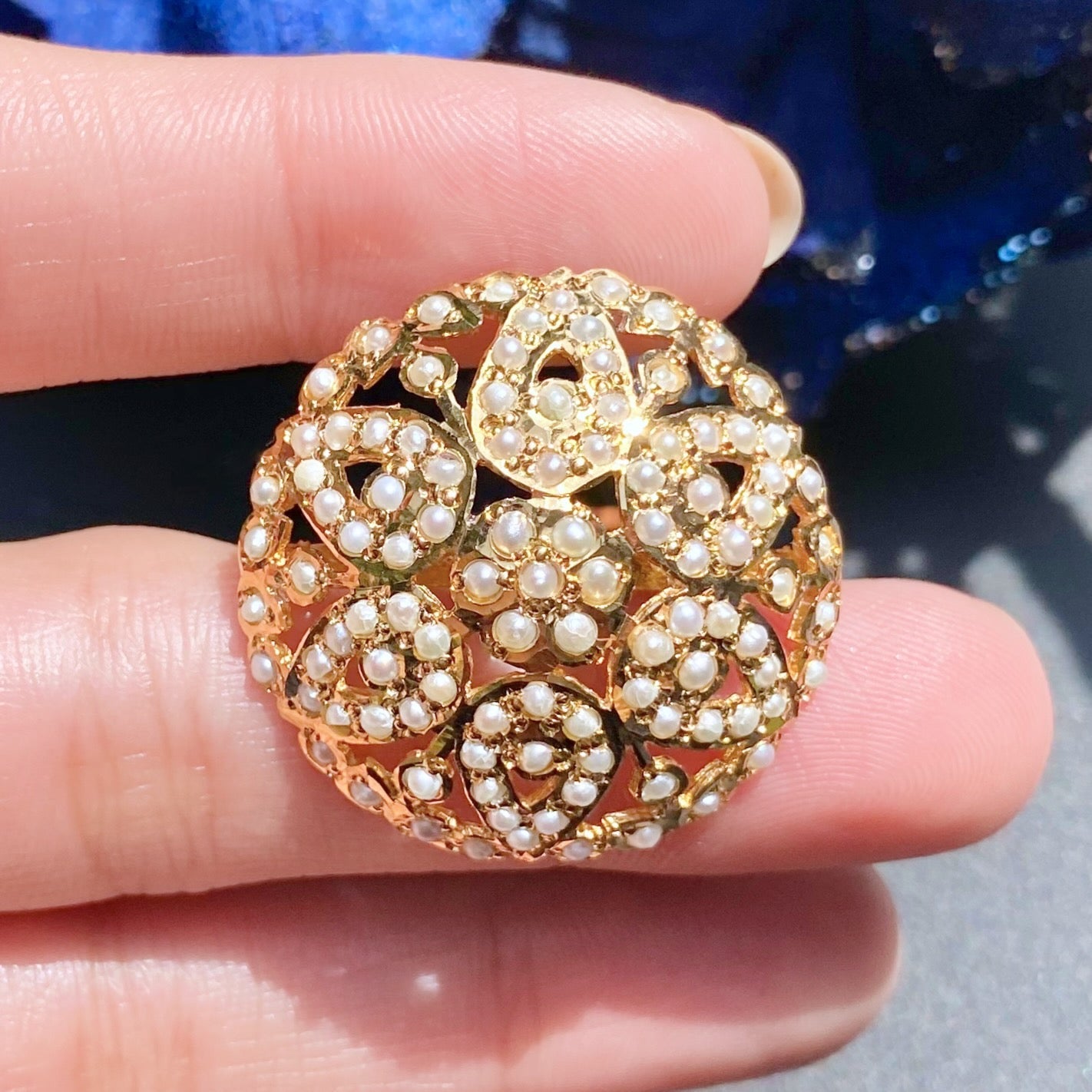 gold plated silver ring
