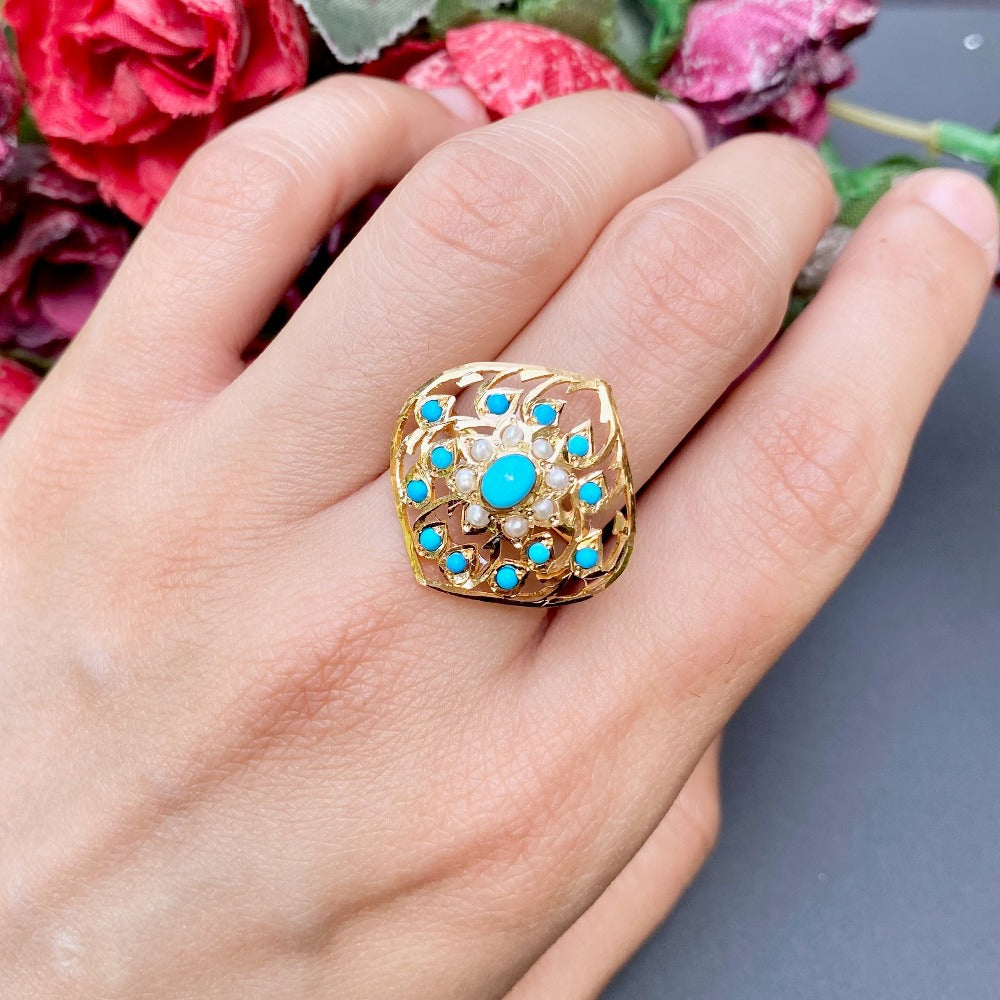 gold ring feroza