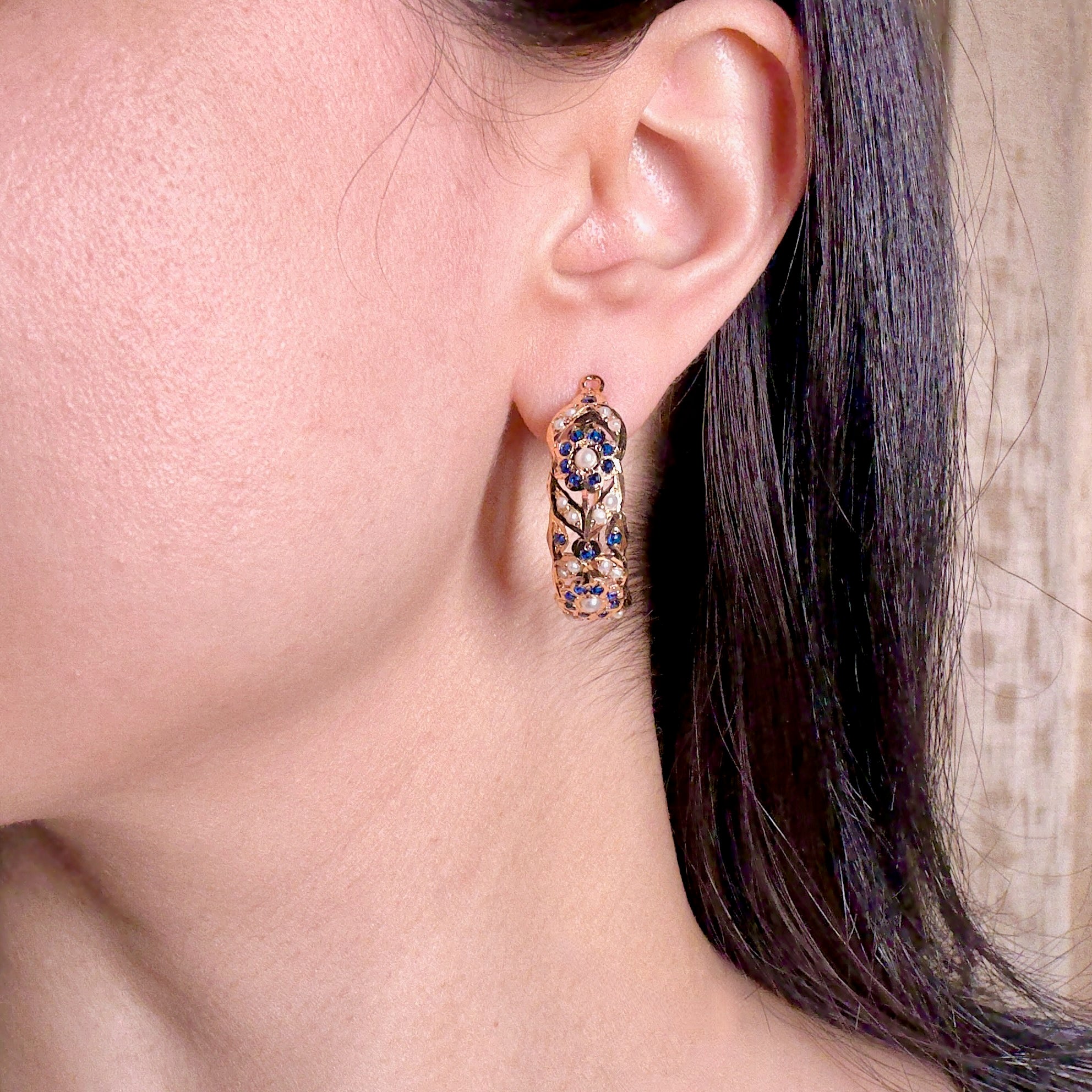 Dainty Hoop Earrings | Premium Craftsmanship on Silver with Gold Plating