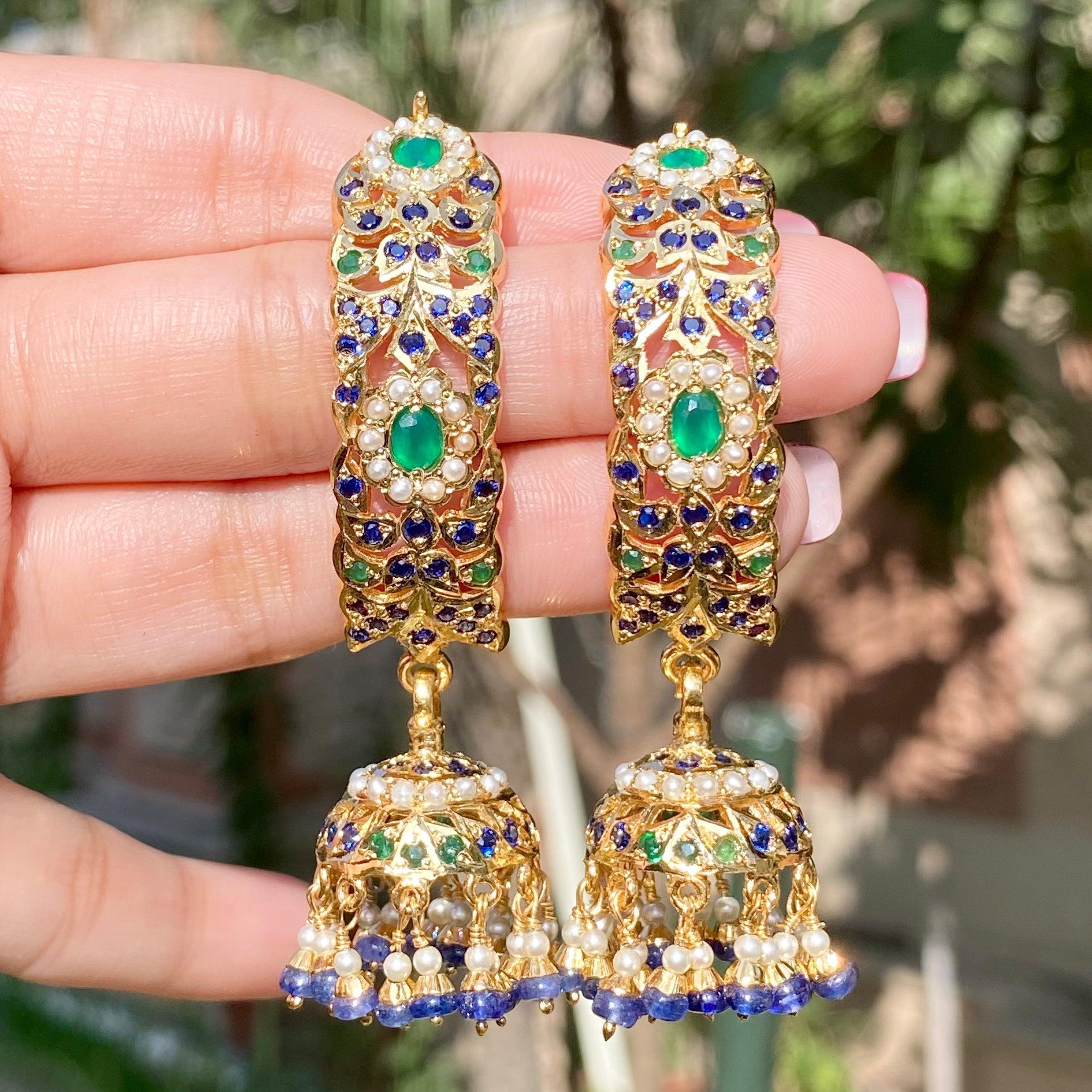 hyderabadi jhumka earrings for women