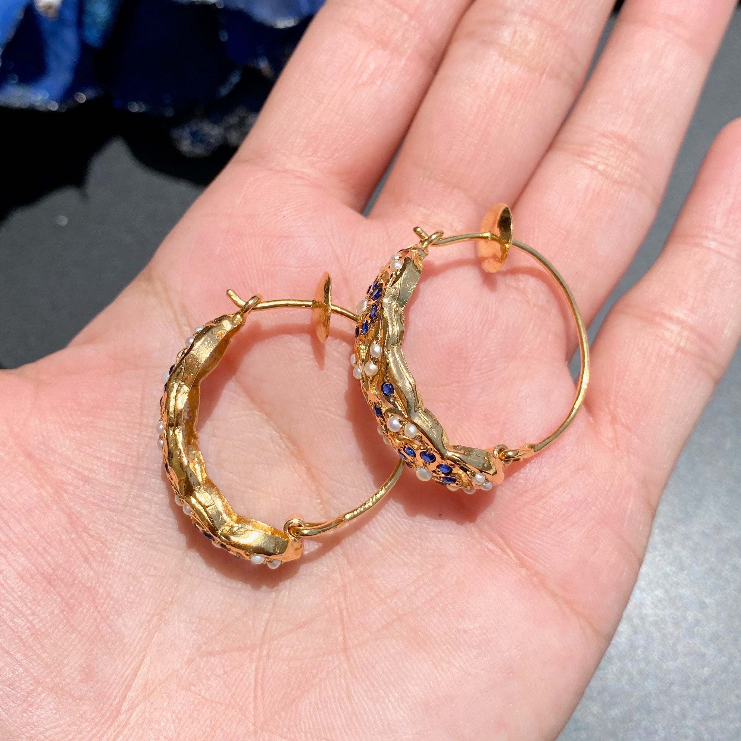 Dainty Hoop Earrings | Premium Craftsmanship on Silver with Gold Plating