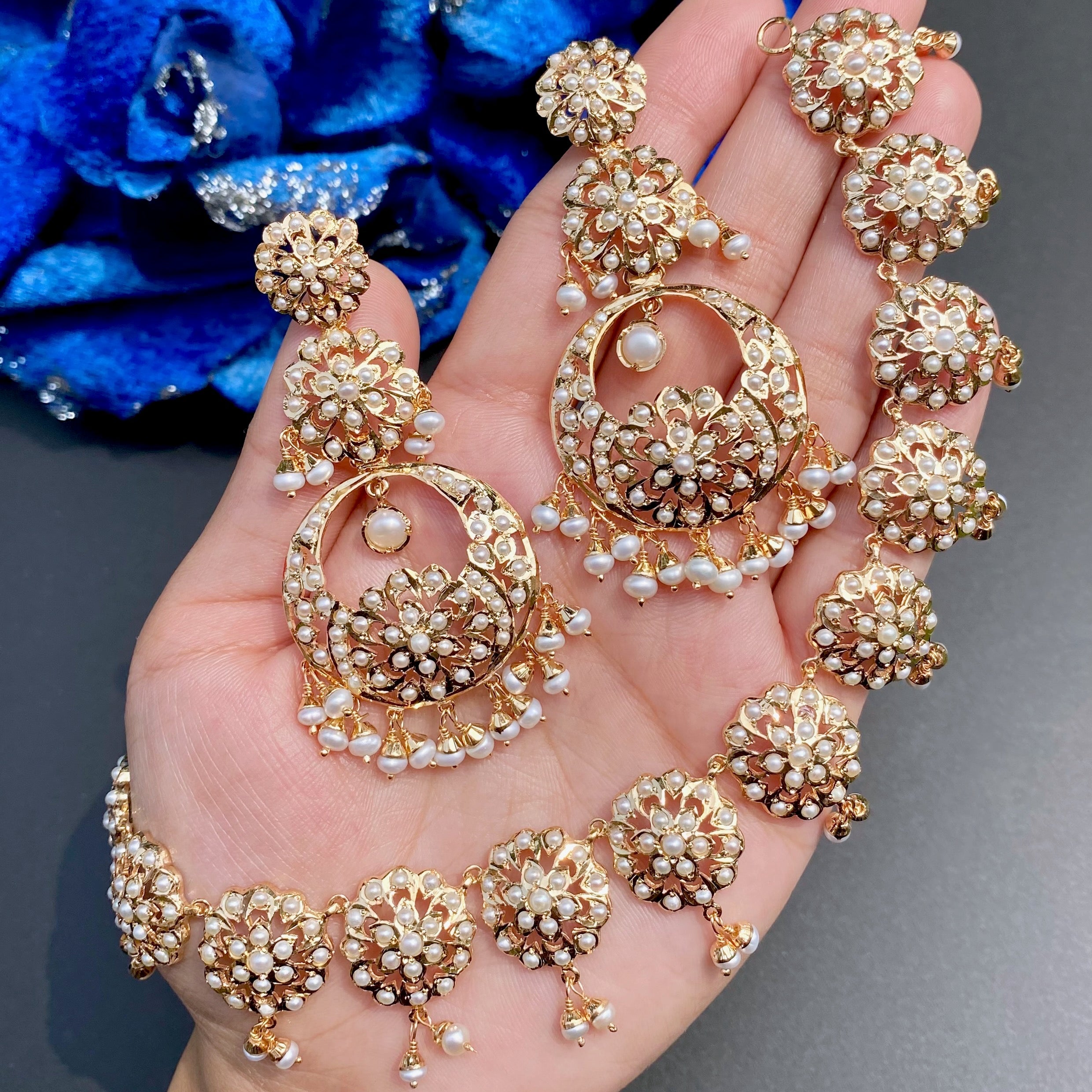 jadau pearl necklace set