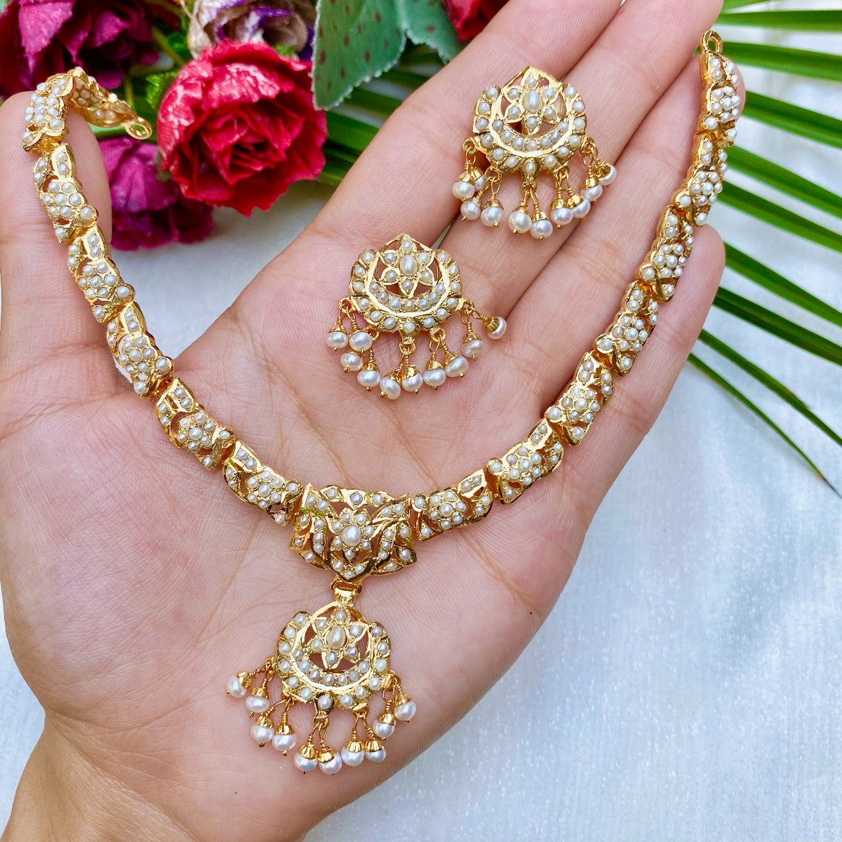 hyderabadi lightweight necklace set