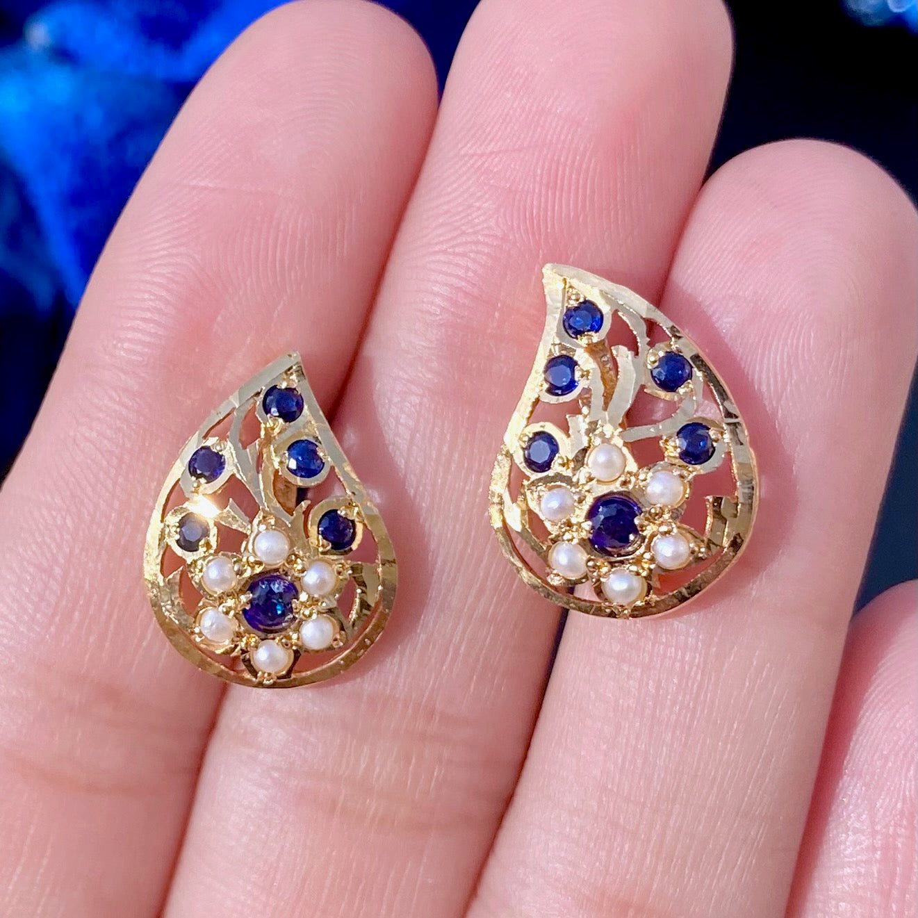 paisley shaped earrings