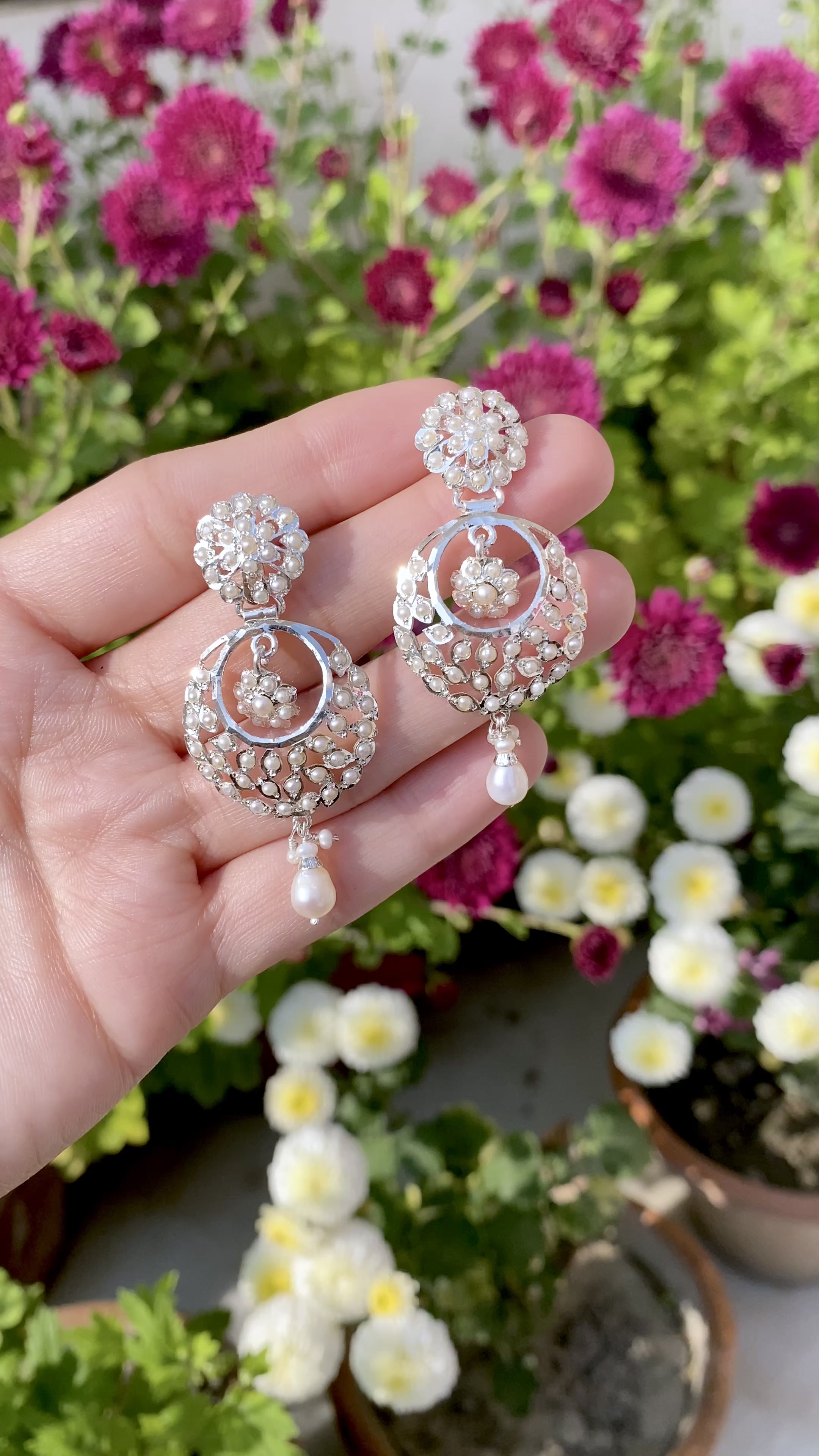 Buy Teejh Alisha Silver Oxidized Jhumki Earrings Online At Best Price @  Tata CLiQ