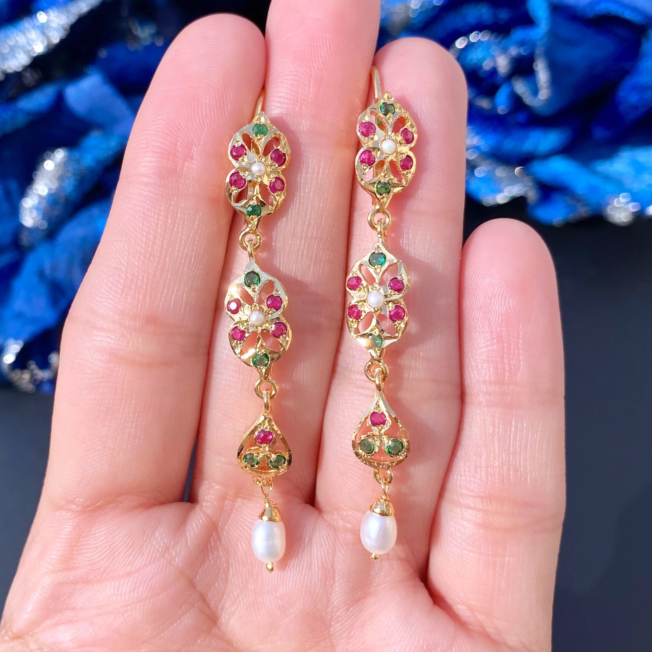 tall slender earrings