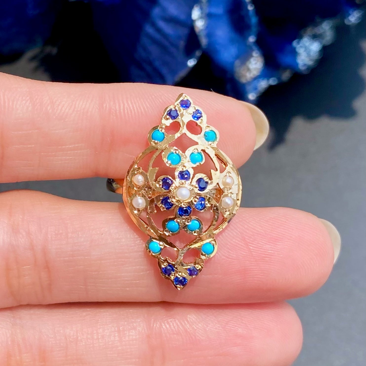 Alluring Dainty Ladies Ring | Gold Plated on Silver | For Gifting