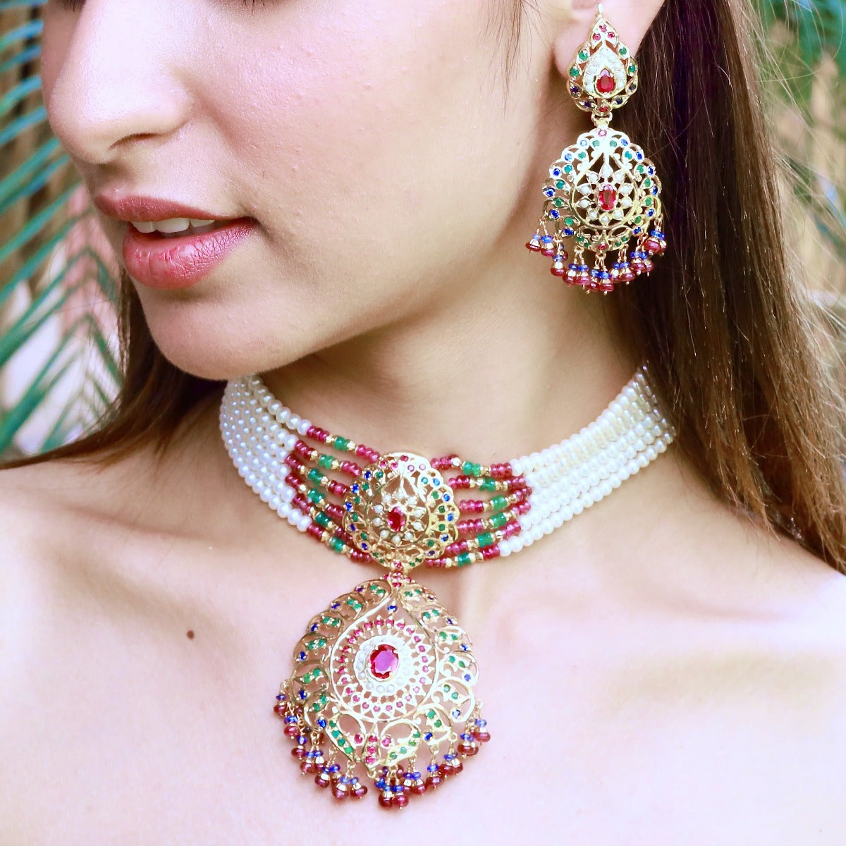 Suhani Necklace Set | Diy choker necklace, Gold necklace designs, Choker  necklace set