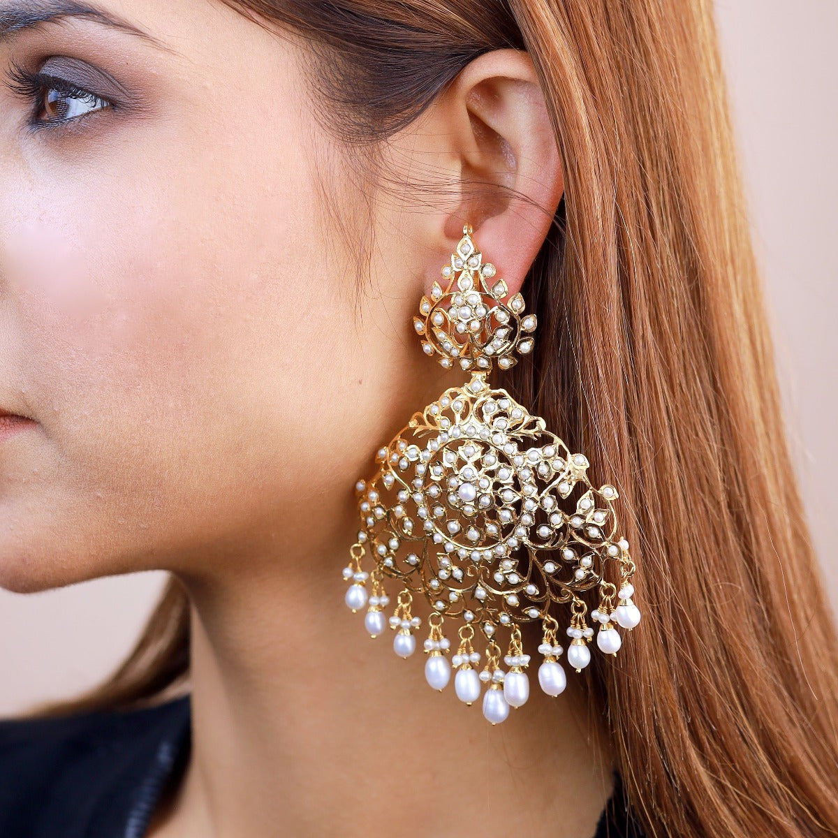 full size jadau earrings