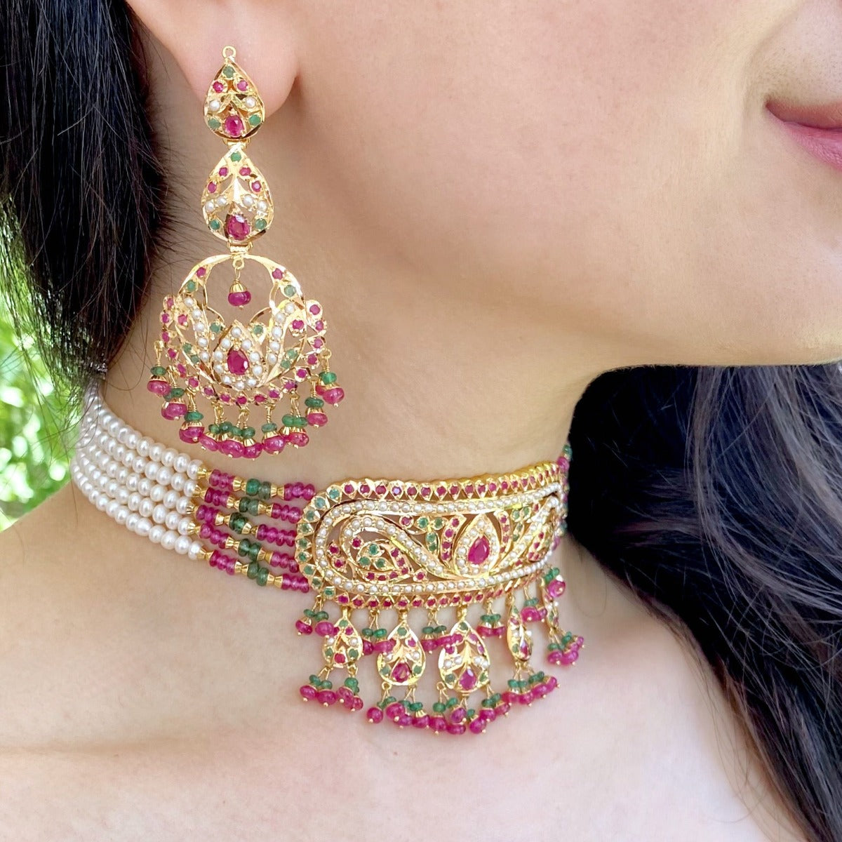 amritsari jadau choker set