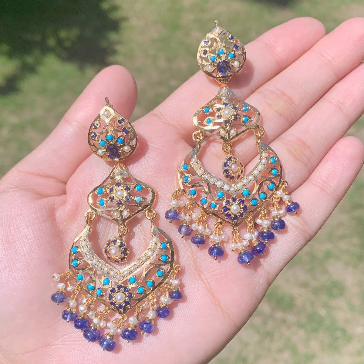 90's Hyderabadi Gold Multi Set With Tikka & Earrings Polki | Etsy UK |  Pakistani jewelry, Bridal sets, Necklace set