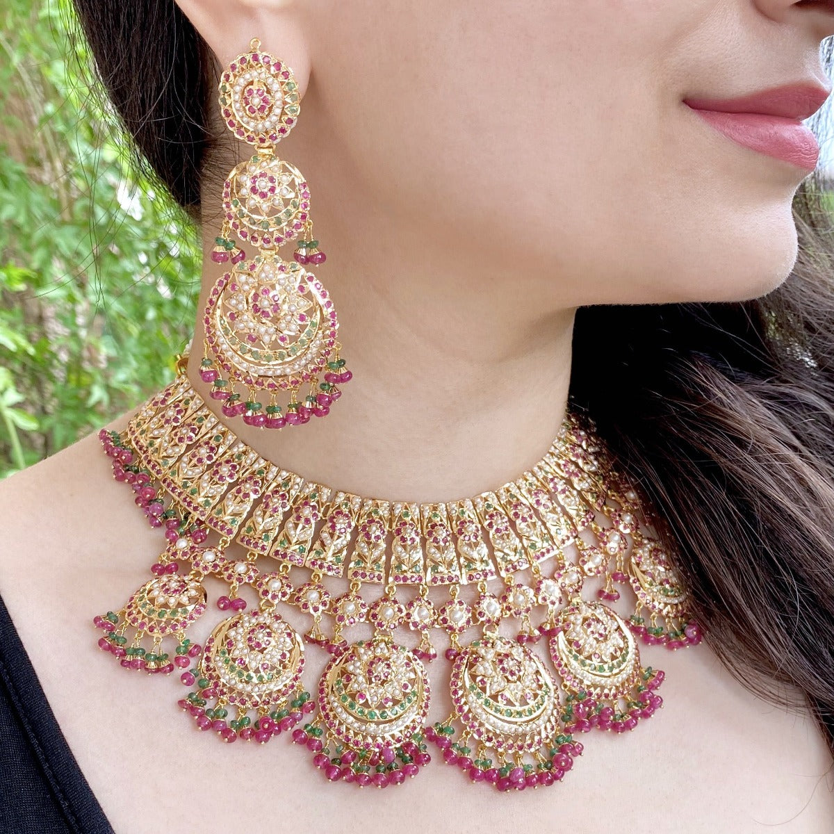 Gold Short Necklace From Tanishq  South India Jewels