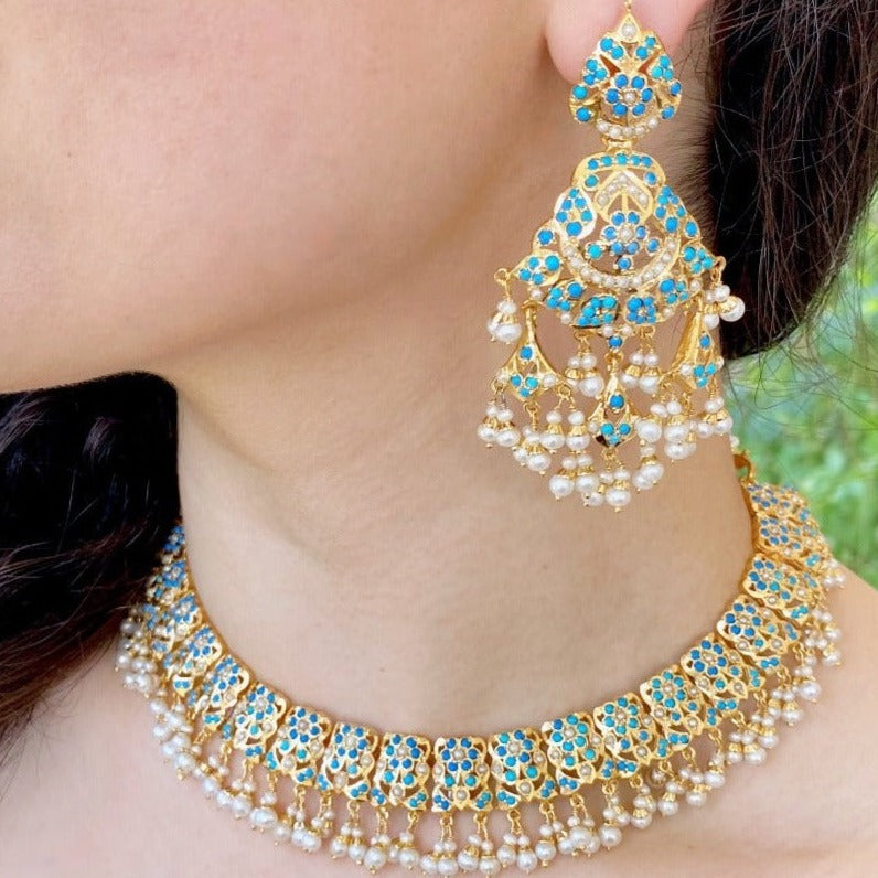 pakistani jewelry with pheroza