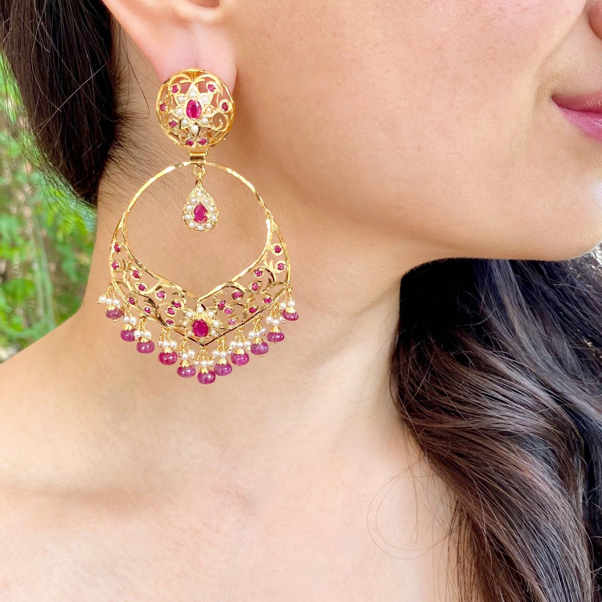 PAKISTANI BRIDAL JEWELLERY Earrings Tika Jhumer Necklace Indian Jewelry  Custom $164.66 - PicClick