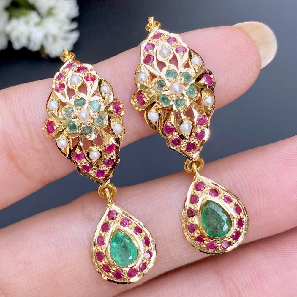 22k gold dandi earrings