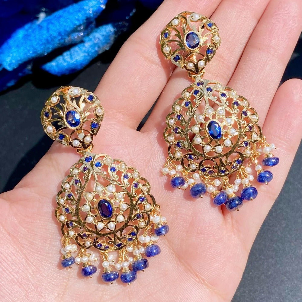 gold polished earrings with price