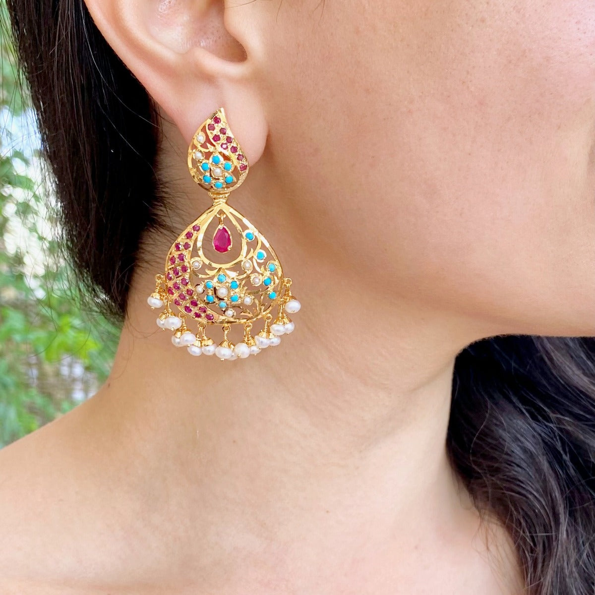chandbali earrings design under 10000