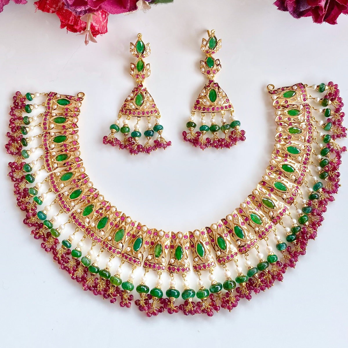 emerald necklace malabar