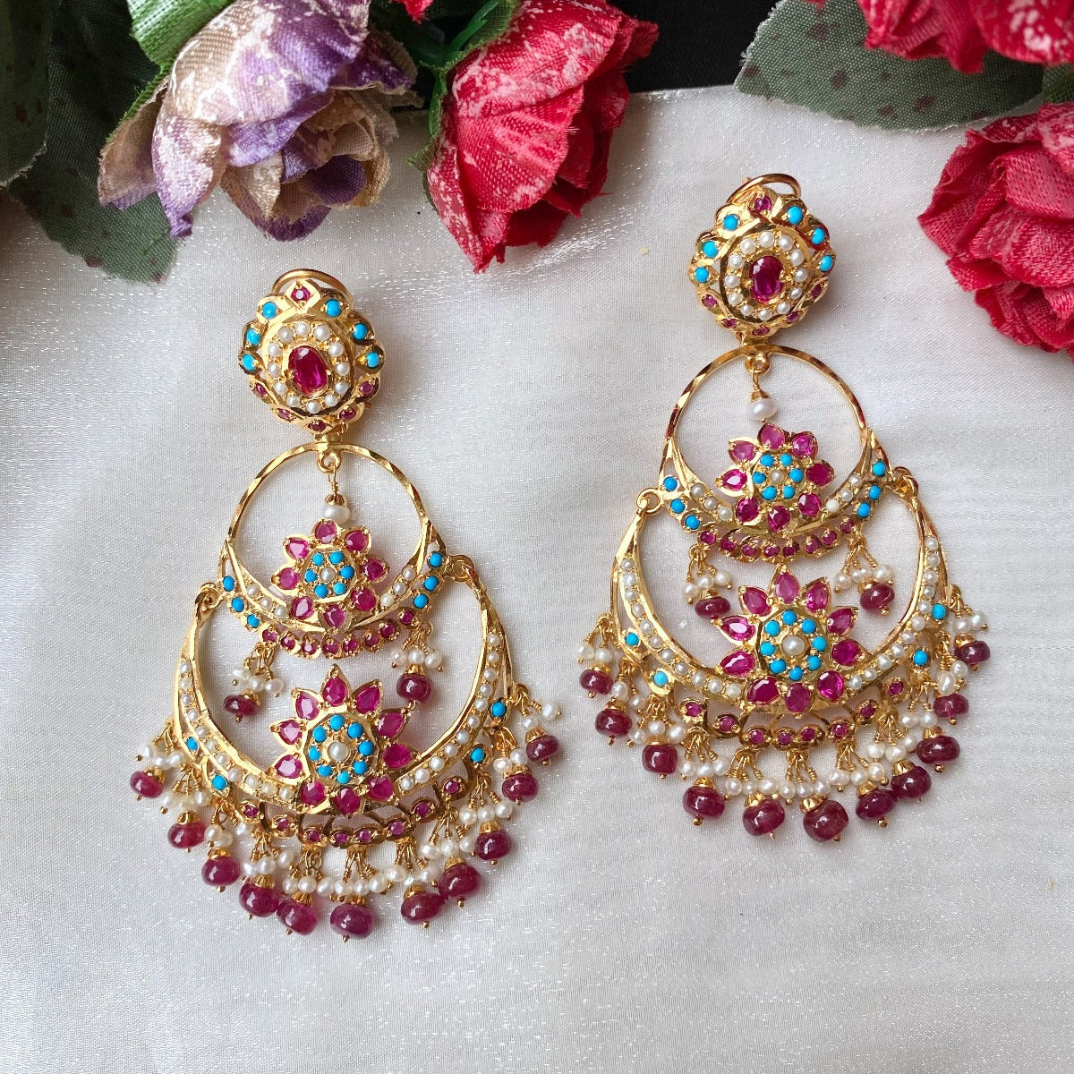 gold plated earrings