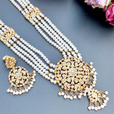 Pearl Rani Haar Set | Gold Plated Silver | Real Freshwater Pearls