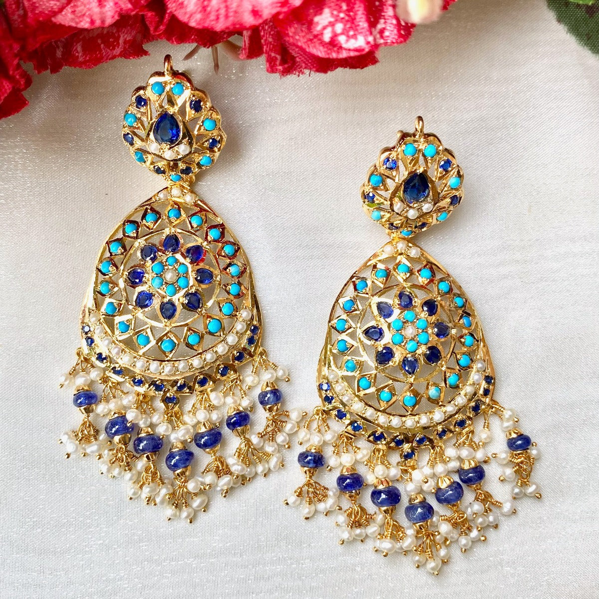 pakistani jadau earrings designs