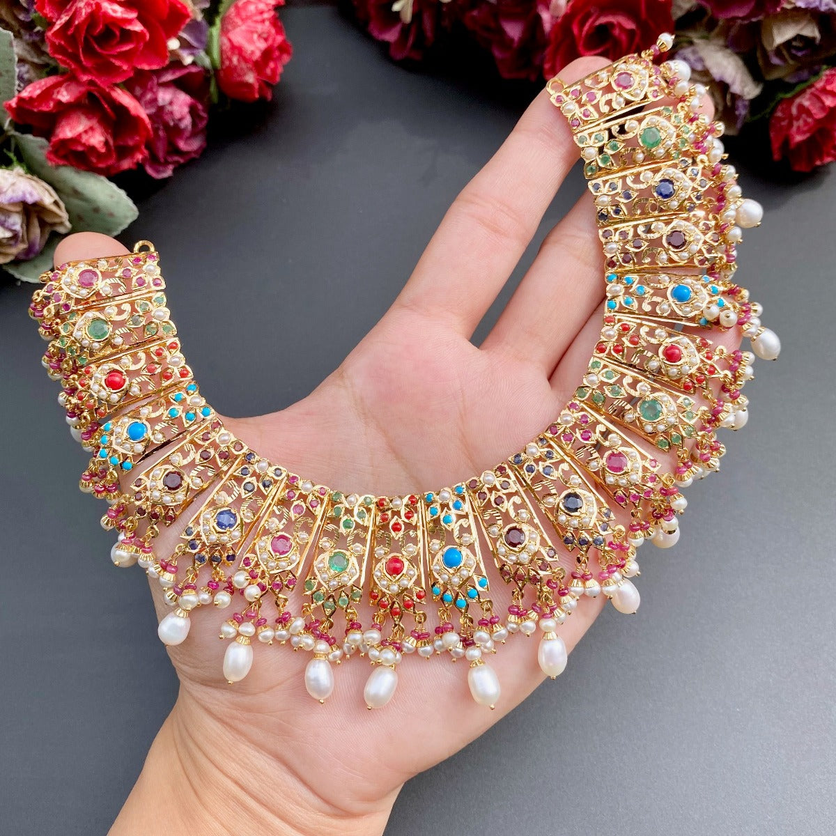 bridal navratna jewelry