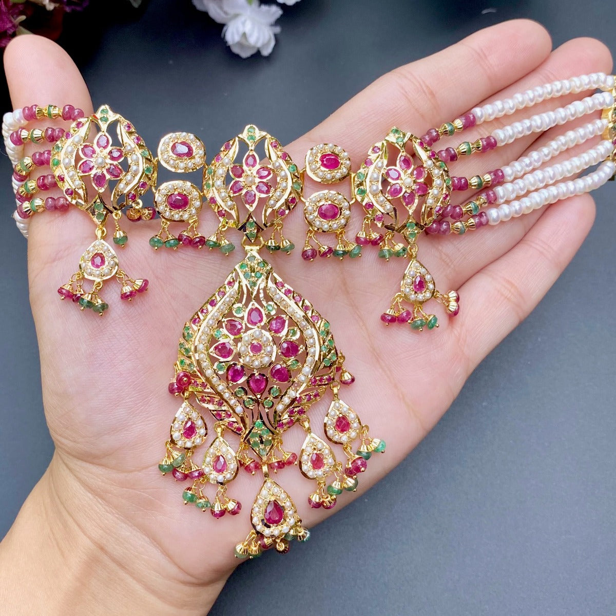wedding wear Gold Necklace Designs for Women 
