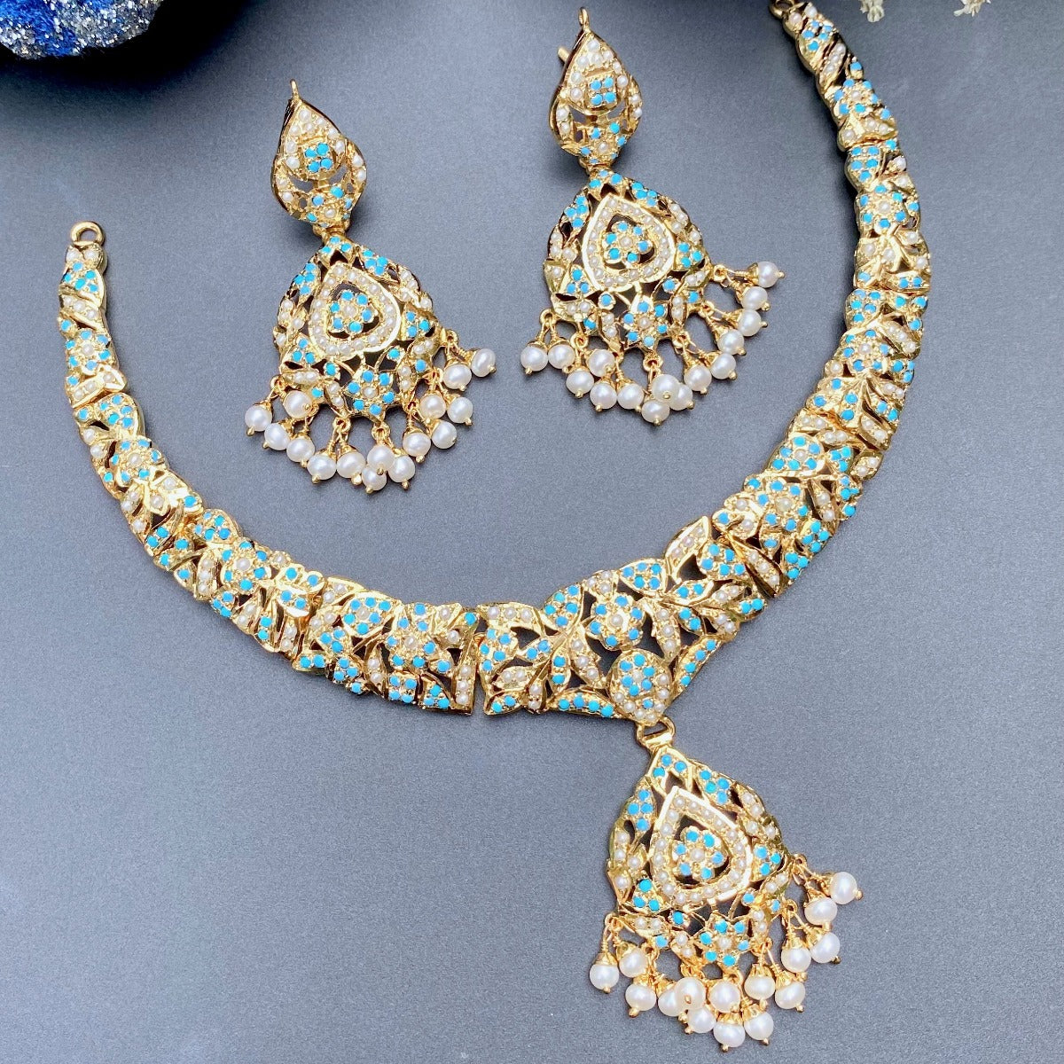 pakistani traditional jewellery necklace set