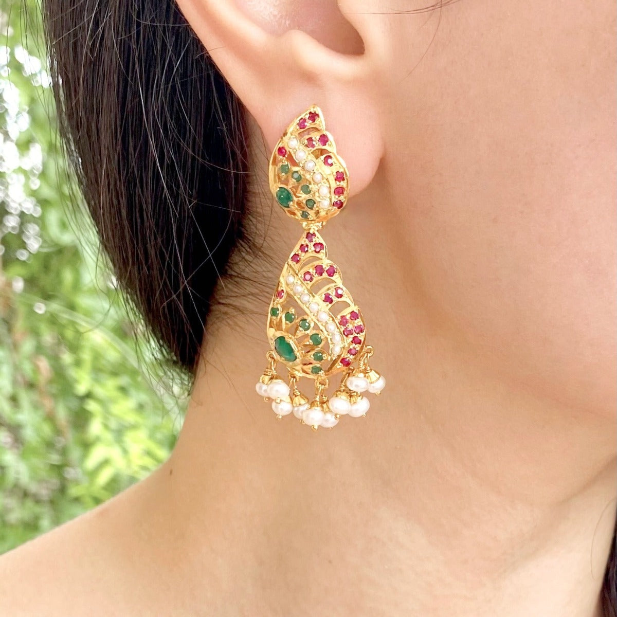 dainty pakistani earrings