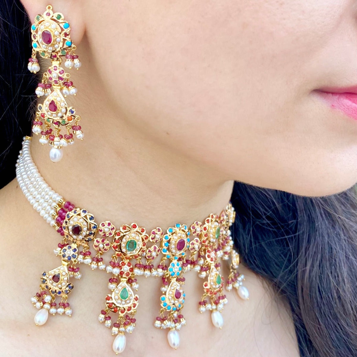 Mughal e azam necklace design Clearance