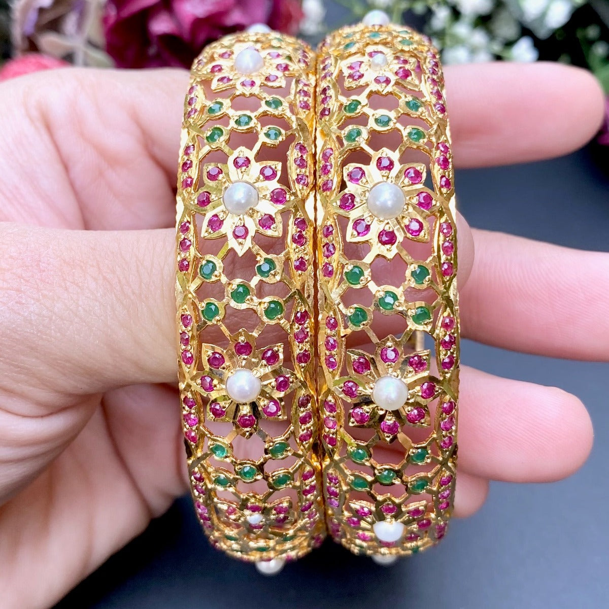 Traditional on sale stone bangles