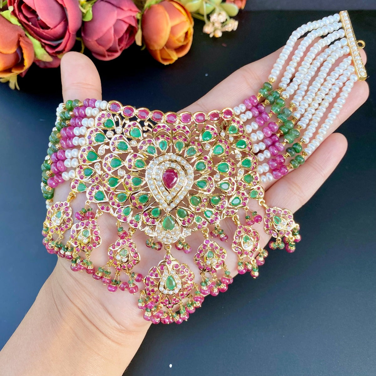 mughal jewelry for bridal wear