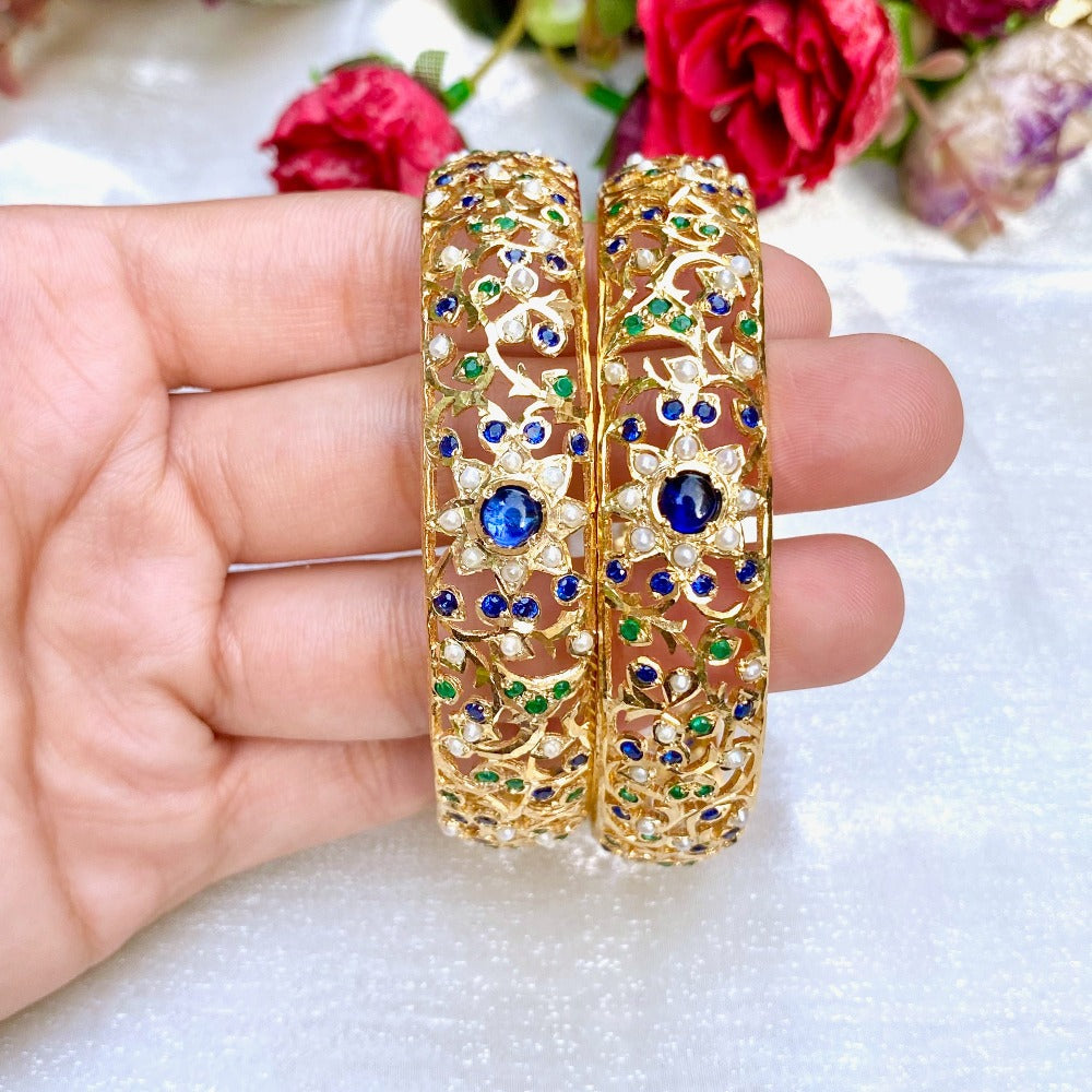 fine mughal era art bangles studded with stones