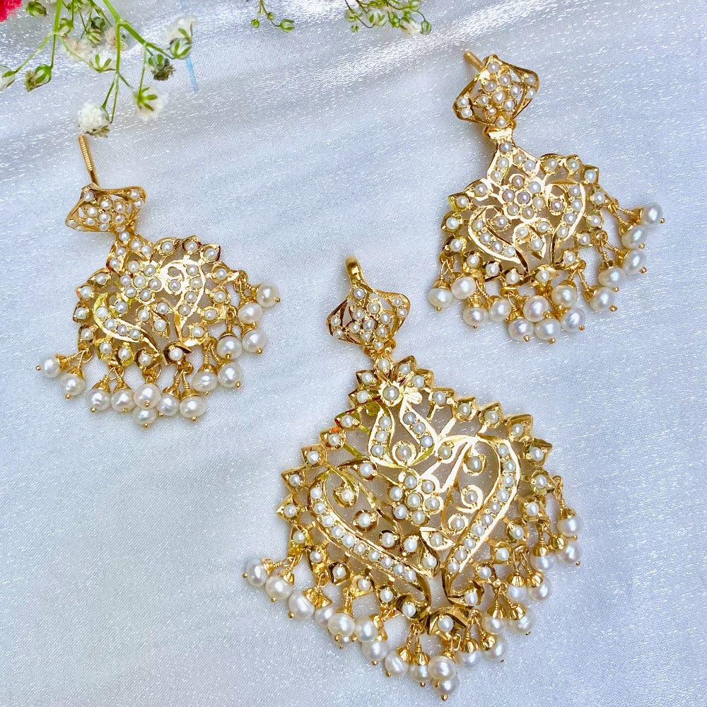 gold plated pendant set in delhi