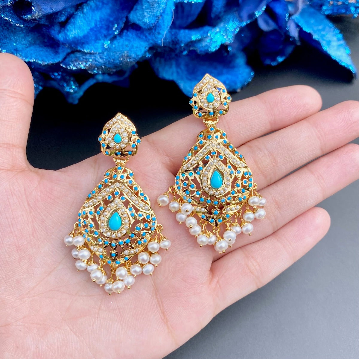 Bohemian Turquoise Jewelry Pendant Set Women Western Necklace Layered –  JSJOY Fashion