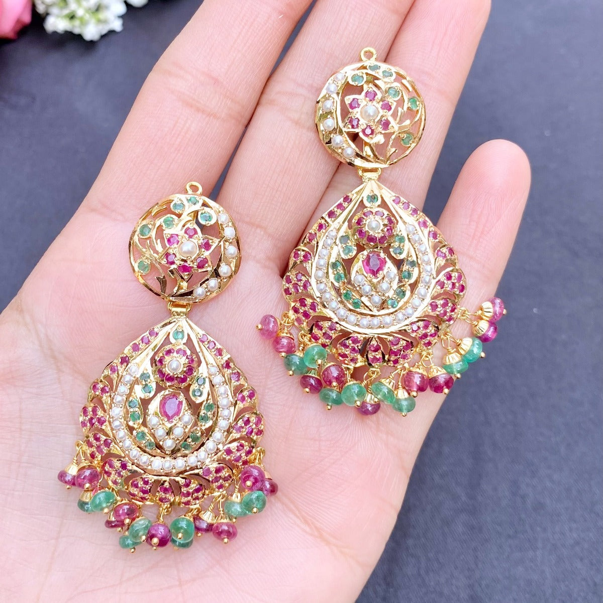 grt gold earrings under 1 lakh