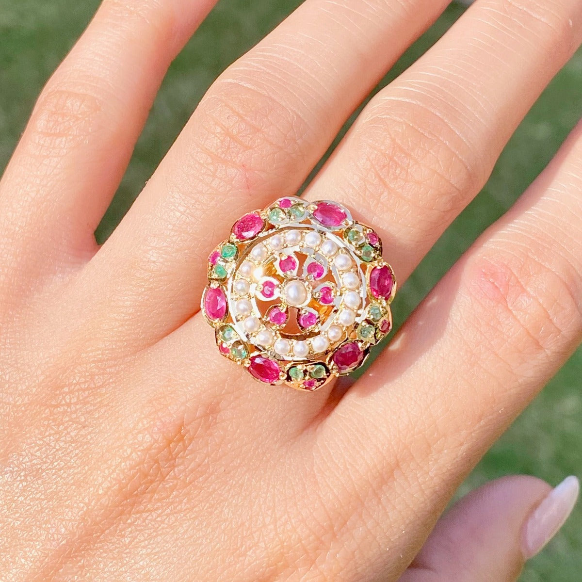 Captivating Ruby Center Finger Ring