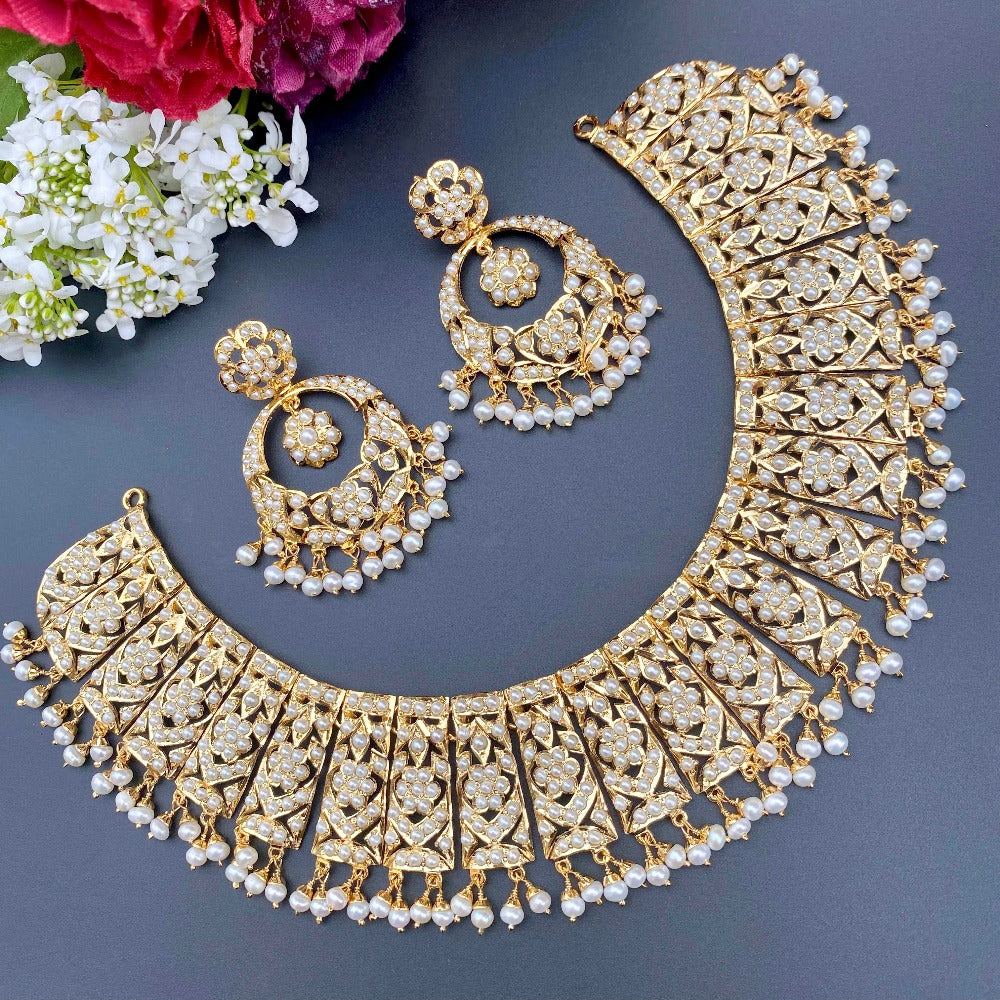 buy gold plated pearl set in usa