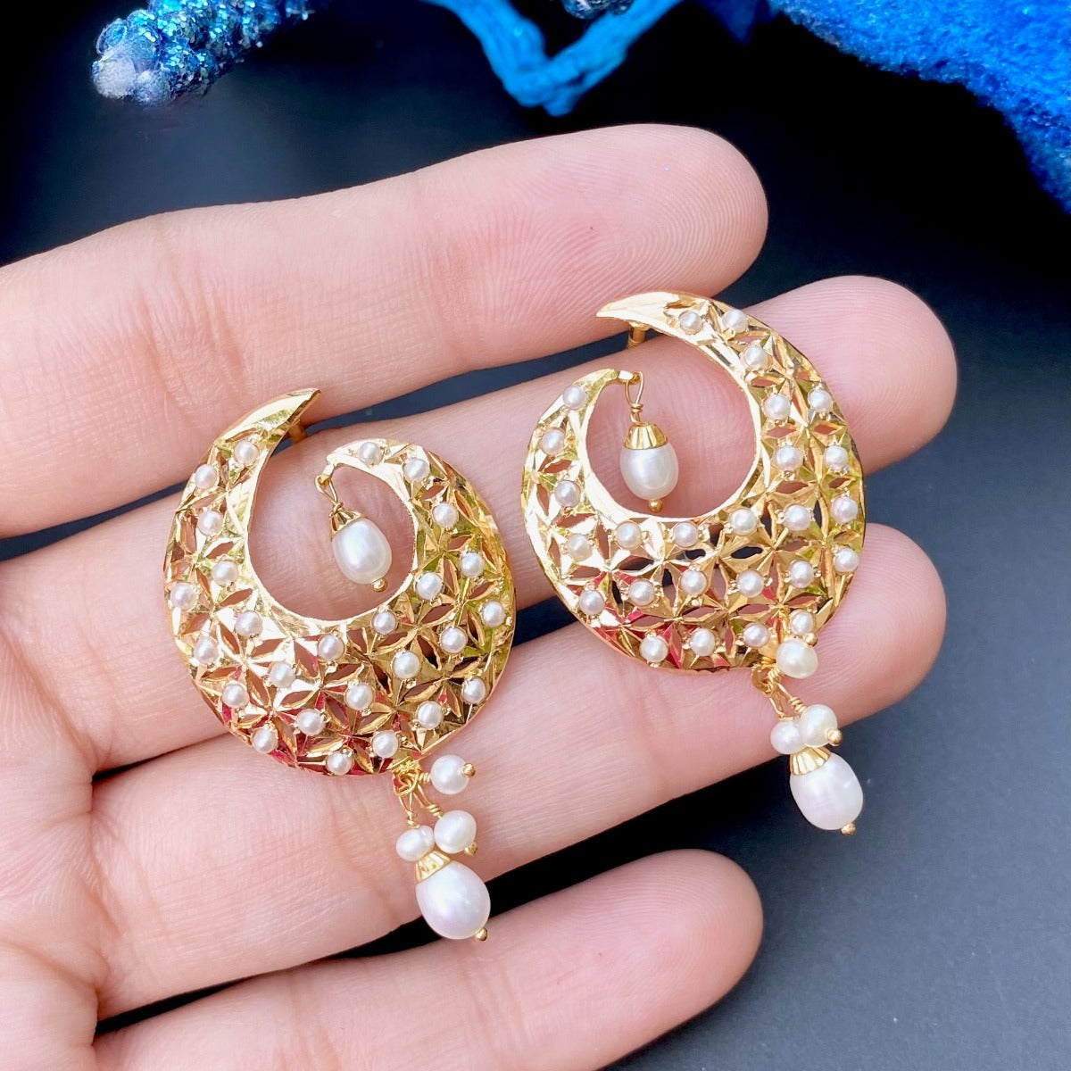 Light weight 2025 pearl earrings