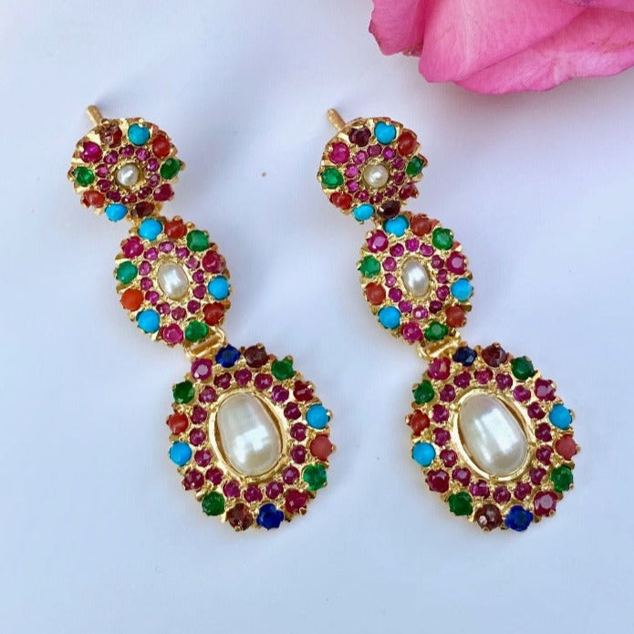 gold plated earrings for girls